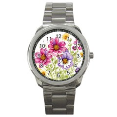 Flourish Colours Invitation Sport Metal Watch by Bedest