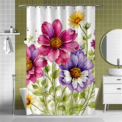 Flourish Colours Invitation Shower Curtain 48  X 72  (small)  by Bedest