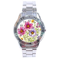 Flourish Colours Invitation Stainless Steel Analogue Watch by Bedest