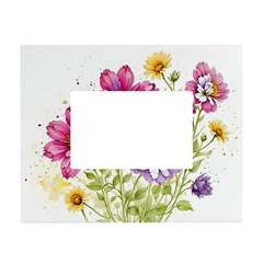 Flourish Colours Invitation White Tabletop Photo Frame 4 x6  by Bedest