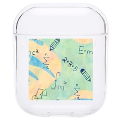 Background School Doodles Graphic Hard Pc Airpods 1/2 Case