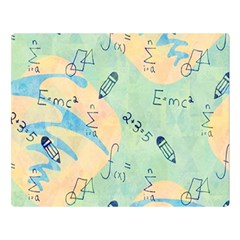 Background School Doodles Graphic Premium Plush Fleece Blanket (large) by Bedest