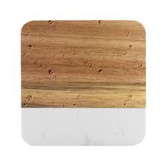 Background School Doodles Graphic Marble Wood Coaster (square)