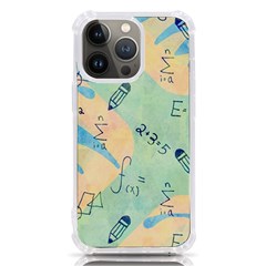 Background School Doodles Graphic Iphone 13 Pro Tpu Uv Print Case by Bedest