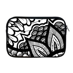 Flower Mandala Pattern Doodle Apple Macbook Pro 17  Zipper Case by Bedest