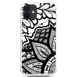 Flower Mandala Pattern Doodle iPhone 12/12 Pro TPU UV Print Case Front