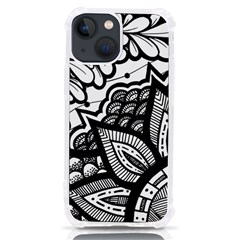 Flower Mandala Pattern Doodle Iphone 13 Mini Tpu Uv Print Case by Bedest