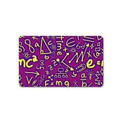 Background Doodles Math Magnet (name Card) by Bedest