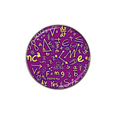 Background Doodles Math Hat Clip Ball Marker by Bedest