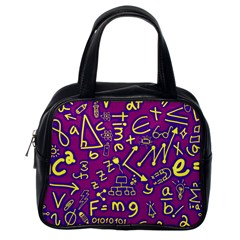 Background Doodles Math Classic Handbag (one Side) by Bedest