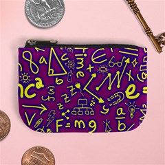 Background Doodles Math Mini Coin Purse by Bedest