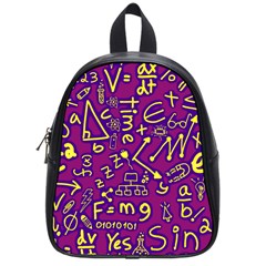 Background Doodles Math School Bag (small) by Bedest