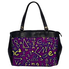 Background Doodles Math Oversize Office Handbag by Bedest