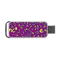 Background Doodles Math Portable Usb Flash (two Sides) by Bedest