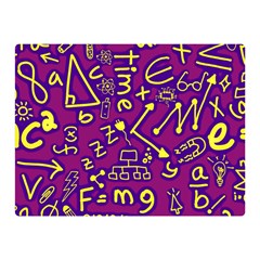 Background Doodles Math Two Sides Premium Plush Fleece Blanket (mini) by Bedest