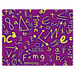 Background Doodles Math Two Sides Premium Plush Fleece Blanket (medium) by Bedest