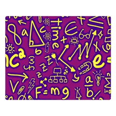 Background Doodles Math Two Sides Premium Plush Fleece Blanket (large) by Bedest