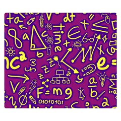 Background Doodles Math Premium Plush Fleece Blanket (small) by Bedest