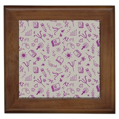 Abstract Design Background Pattern Framed Tile