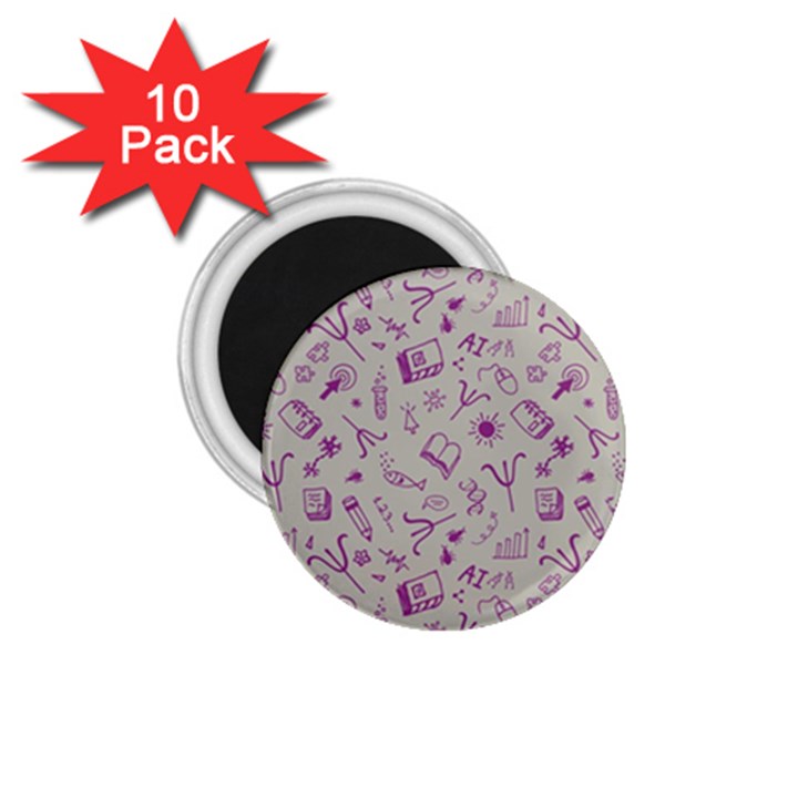 Abstract Design Background Pattern 1.75  Magnets (10 pack) 