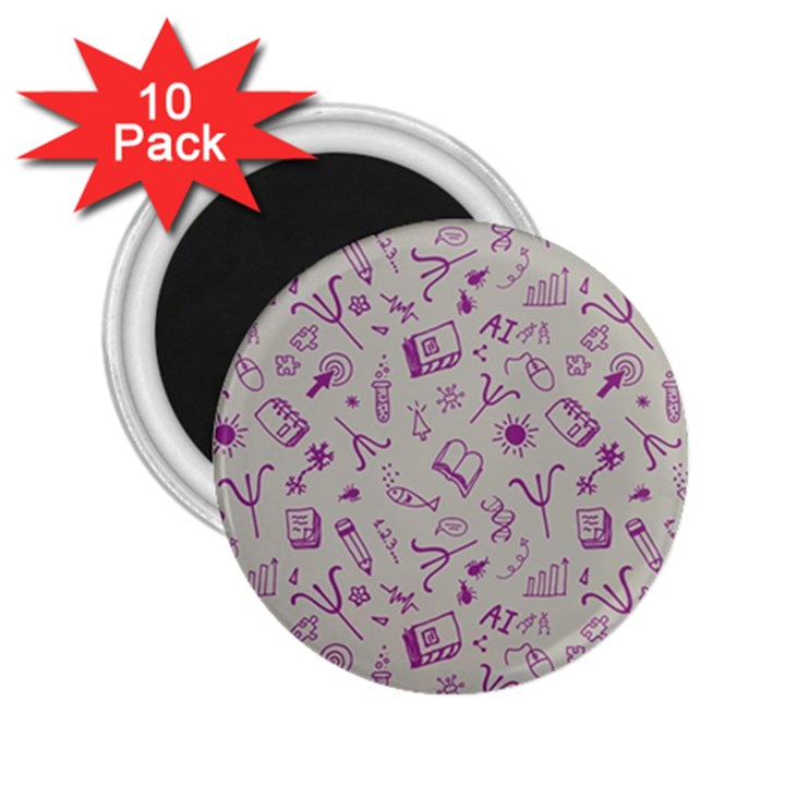 Abstract Design Background Pattern 2.25  Magnets (10 pack) 