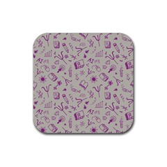 Abstract Design Background Pattern Rubber Coaster (square) by Bedest