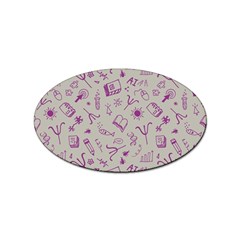 Abstract Design Background Pattern Sticker (oval) by Bedest