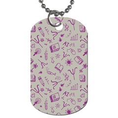 Abstract Design Background Pattern Dog Tag (One Side)