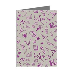 Abstract Design Background Pattern Mini Greeting Card