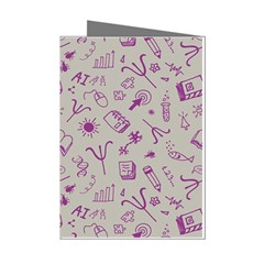 Abstract Design Background Pattern Mini Greeting Cards (Pkg of 8)