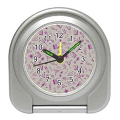 Abstract Design Background Pattern Travel Alarm Clock