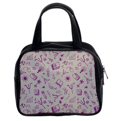 Abstract Design Background Pattern Classic Handbag (Two Sides)