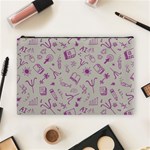 Abstract Design Background Pattern Cosmetic Bag (Large) Front