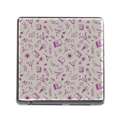 Abstract Design Background Pattern Memory Card Reader (Square 5 Slot)