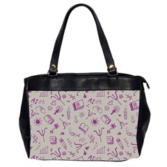 Abstract Design Background Pattern Oversize Office Handbag (2 Sides)