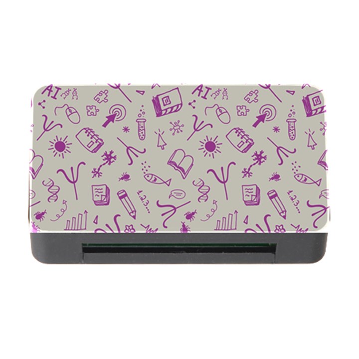 Abstract Design Background Pattern Memory Card Reader with CF