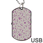 Abstract Design Background Pattern Dog Tag USB Flash (Two Sides) Front