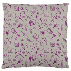 Abstract Design Background Pattern Large Cushion Case (Two Sides)