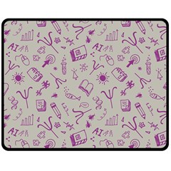 Abstract Design Background Pattern Two Sides Fleece Blanket (Medium)