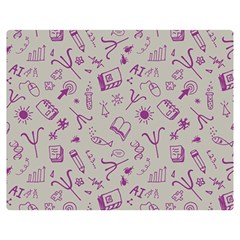 Abstract Design Background Pattern Premium Plush Fleece Blanket (Medium)