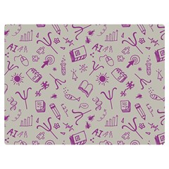 Abstract Design Background Pattern Two Sides Premium Plush Fleece Blanket (Extra Small)