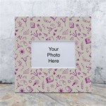 Abstract Design Background Pattern White Box Photo Frame 4  x 6  Front