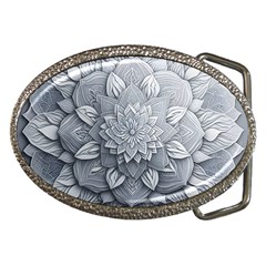 Flower Ornament Graphic Ornate Belt Buckles by Bedest