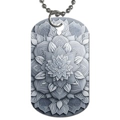 Flower Ornament Graphic Ornate Dog Tag (one Side) by Bedest