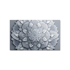 Flower Ornament Graphic Ornate Sticker Rectangular (10 Pack) by Bedest