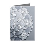 Flower Ornament Graphic Ornate Mini Greeting Card Left