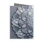 Flower Ornament Graphic Ornate Mini Greeting Card Right