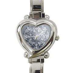 Flower Ornament Graphic Ornate Heart Italian Charm Watch by Bedest