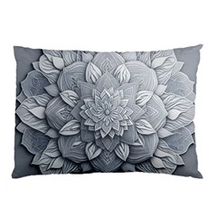 Flower Ornament Graphic Ornate Pillow Case by Bedest