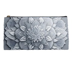 Flower Ornament Graphic Ornate Pencil Case by Bedest